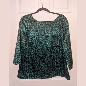 a.n.a. silky blouse - sz XL